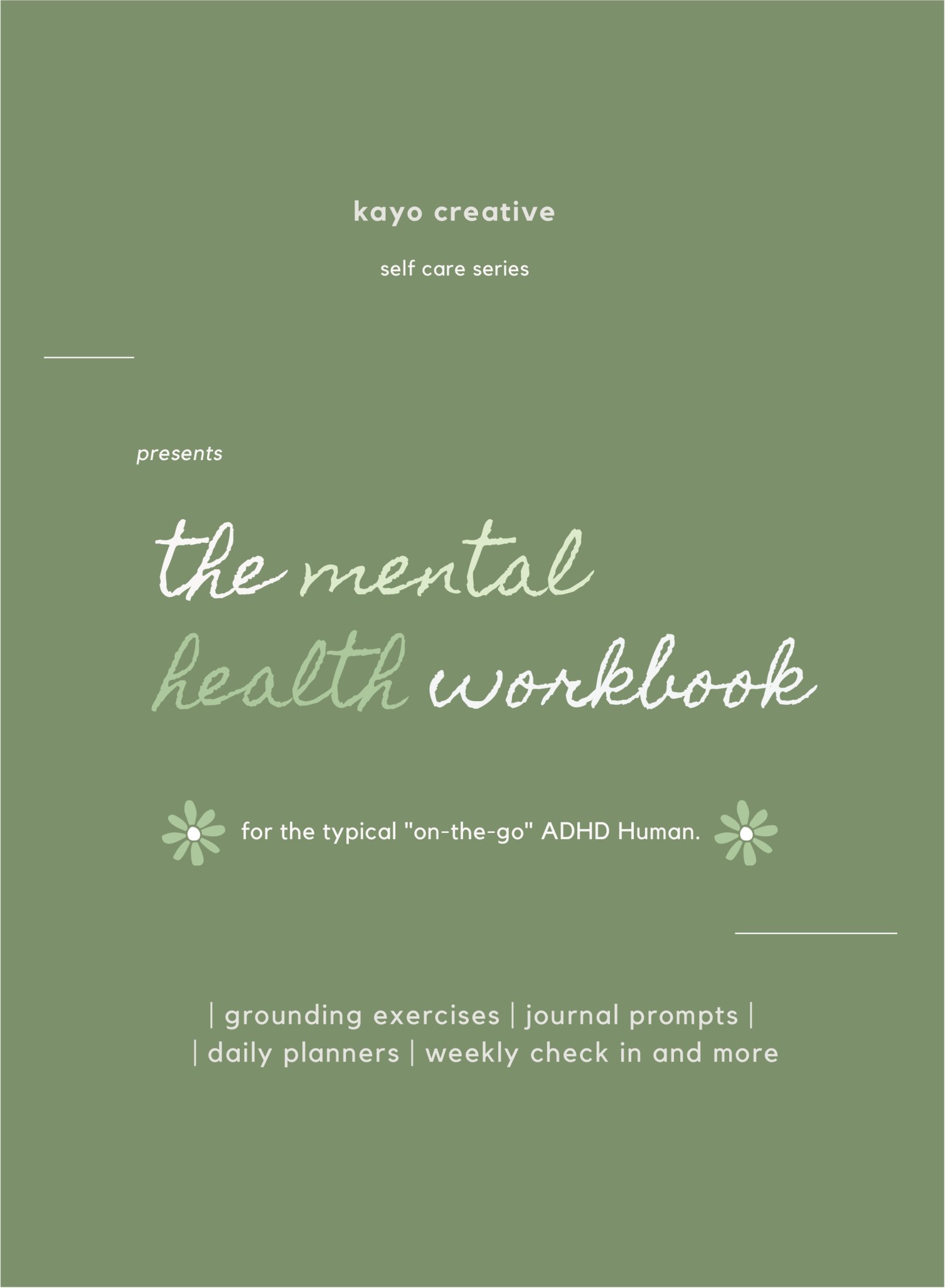 Cover of The Mental Health Workbook by Kayo Creative